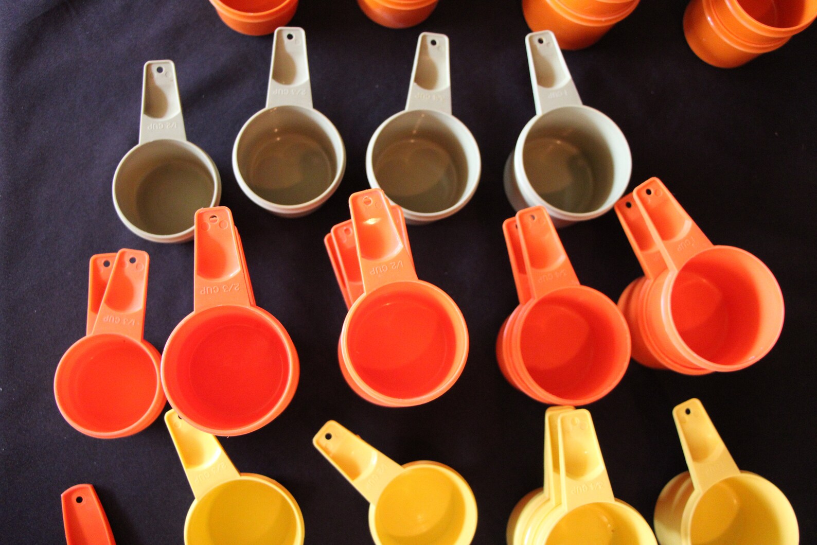1960's to 1990's Vintage Tupperware Measuring Cups Different Sizes ...