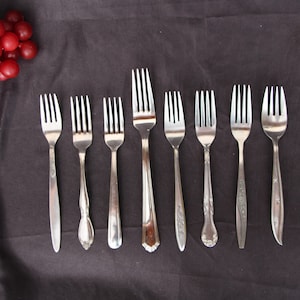 Vintage - Stainless Steel - Dinner Forks - SOLD INDIVIDUALLY - CHOICE - Good Condition