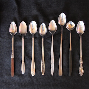 Vintage Stainless Steel Ice Tea Spoon: Your Choice, Sold Individually