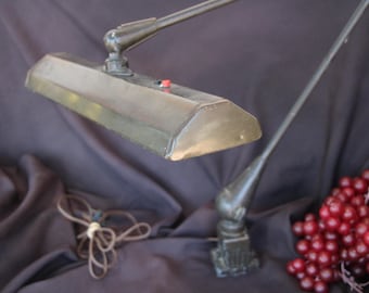 1940's Vintage - Art Specialty Co - Chicago Illinois - Industrial Fluorescent Work Lamp - WORKS