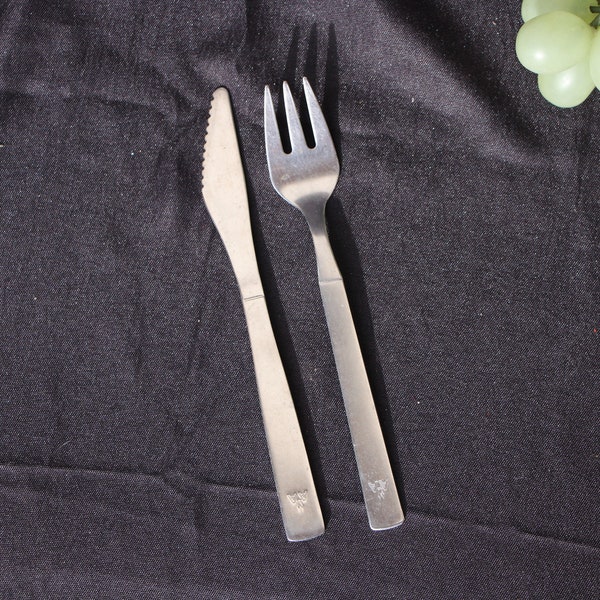 1960's - 1970's Vintage - Oneida for AMERICAN AIRLINES - Stainless Steel Flatware - Good Condition