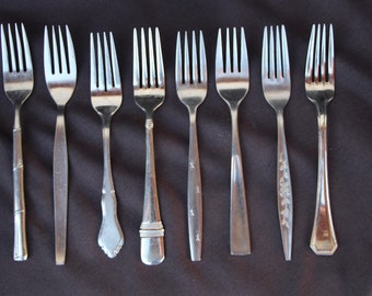 Vintage - Stainless Steel - Dinner Forks - SOLD INDIVIDUALLY - CHOICE - Good Condition