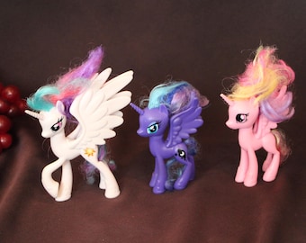 Hasbro - My Little Pony - Collection of THREE Ponies - G4 - Princess Celestia, Princess Luna, Princess Candance