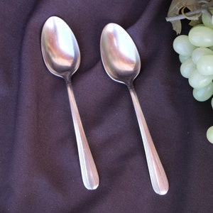 Vintage - SILCO by International Silver - FREEDOM - Lot of Two ( 2 ) Place / Soup Spoons - Good Condition