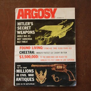 Dec. 1971 - ARGOSY - Magazine - Complete - Poor to Fair Condition