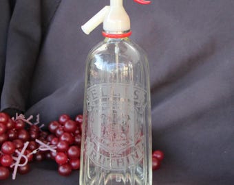 1936 - 1952 Vintage - Ellis Ruthin SODA SIPHON Bottle - 13 inches tall