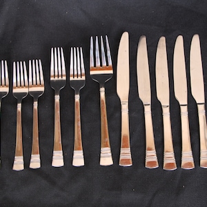 International Silver - KENSINGTON - Lot of 11 Pieces - Stainless Steel Flatware - Good Condition