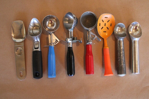 Vintage Ice Cream Scoops / Scoopers / Dippers CHOICE Towle, OXO