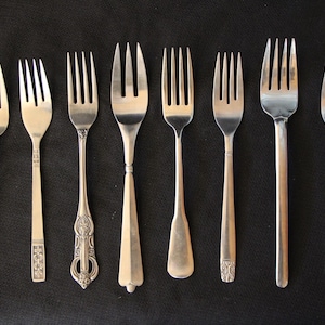 Vintage - Stainless Steel - Dinner Forks - SOLD INDIVIDUALLY - CHOICE - Good to Very Good Condition