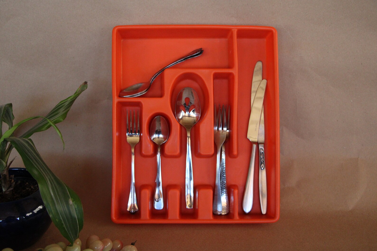 1970's Vintage Deka Plastics ORANGE Utensil / Etsy