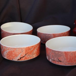 1984 - 1998 Vintage - Villeroy and Boch - SIENA - Set of Four ( 4 ) Soup/Cereal Bowls 4.75&quot; - Made in Luxembourg - Very Good Condition
