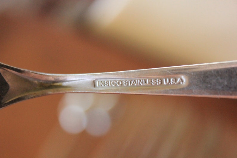 International Silver Insico Nassau Lot Of 18 Pieces Stainless Flatware 1960 S Vintage Very Good Condition