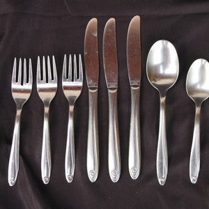 1960's Vintage - H.B. Co - CRESTVIEW - Stainless Steel Flatware - Lot of 8 Pieces - Good to Very Good Condition