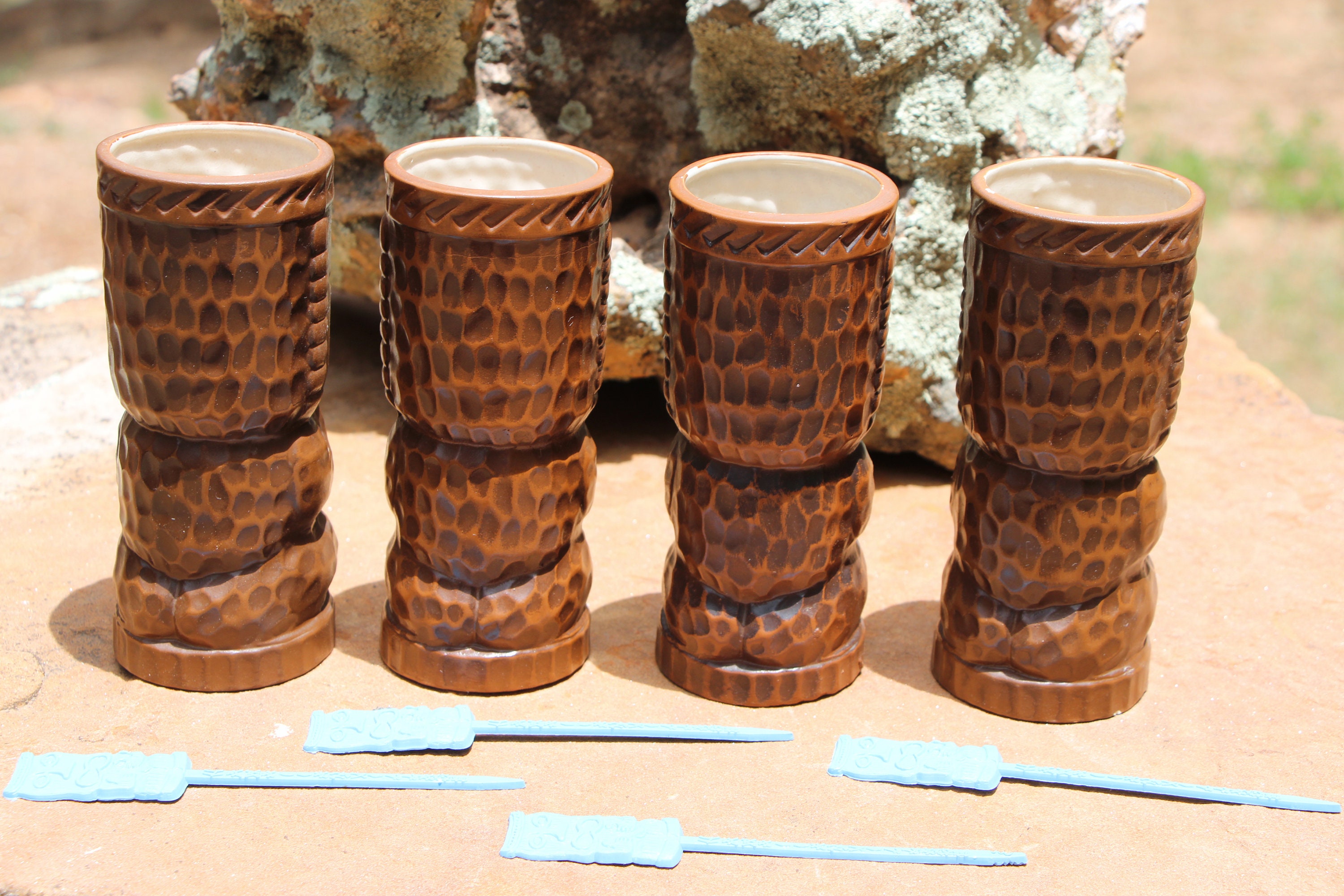 WEB限定お買い得商品の新着アイテム - Vintage ORCHIDS Mugs Tiki - Japan in Made - HAWAII of 座椅子