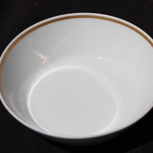 1970&#39;s Vintage Noritake (set of 4) or Bauscher Weiden (1 bowl) for PAN AM Airways  GOLD Rim Fruit Bowls Very Good Condition
