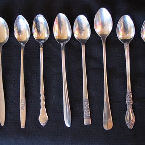 Vintage Stainless Steel Ice Tea Spoon SOLD INDIVIDUALLY your CHOICE in Good to Very Good Condition
