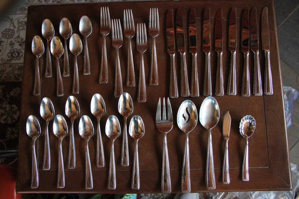 Discontinued Oneida Stainless Stainless Flatware ELAN Etsy