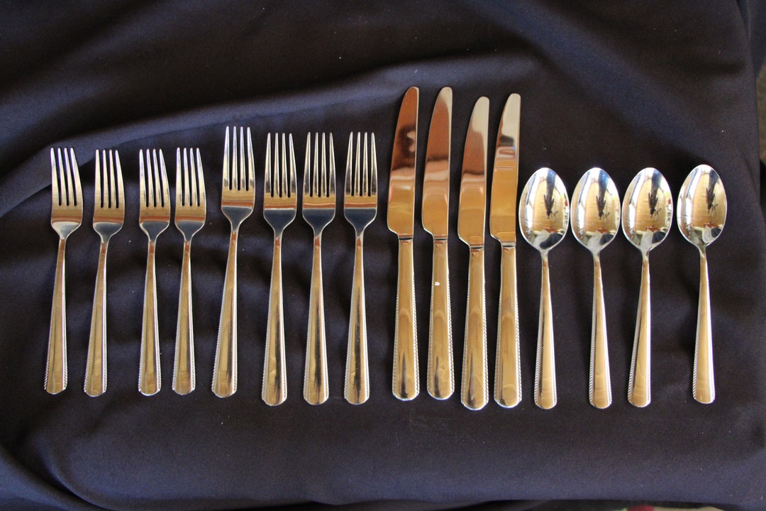 Oneida GABLE Stainless Steel Flatware Lot of 16 Pieces Etsy