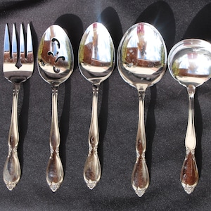 1980's Vintage - Oneida Community Stainless Flatware - Betty Crocker - CHATELAINE - 5 Piece Lot - Very Good Condition