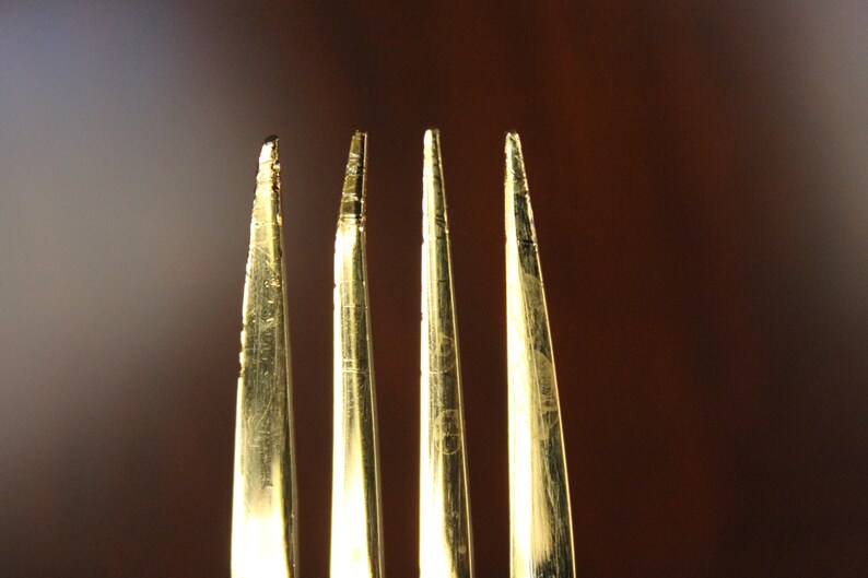 Full Set Excellent Condition Towle SCC Gold Electoplated Stainless Flatware Two Roses TWS215 1970/'s Vintage 1960/'s 49 Pieces