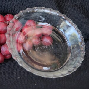 1950's Vintage Pyrex # 206 A-3 Scalloped Fluted 6 inch Pie Tart Plate Pan - Hard to find - Individual - Very Good Condition