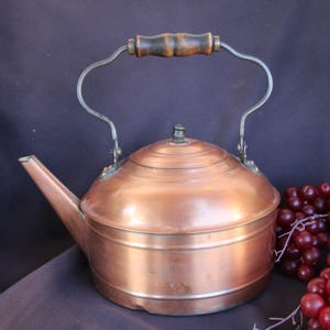 Antique Copper Revere Kettle - Etsy