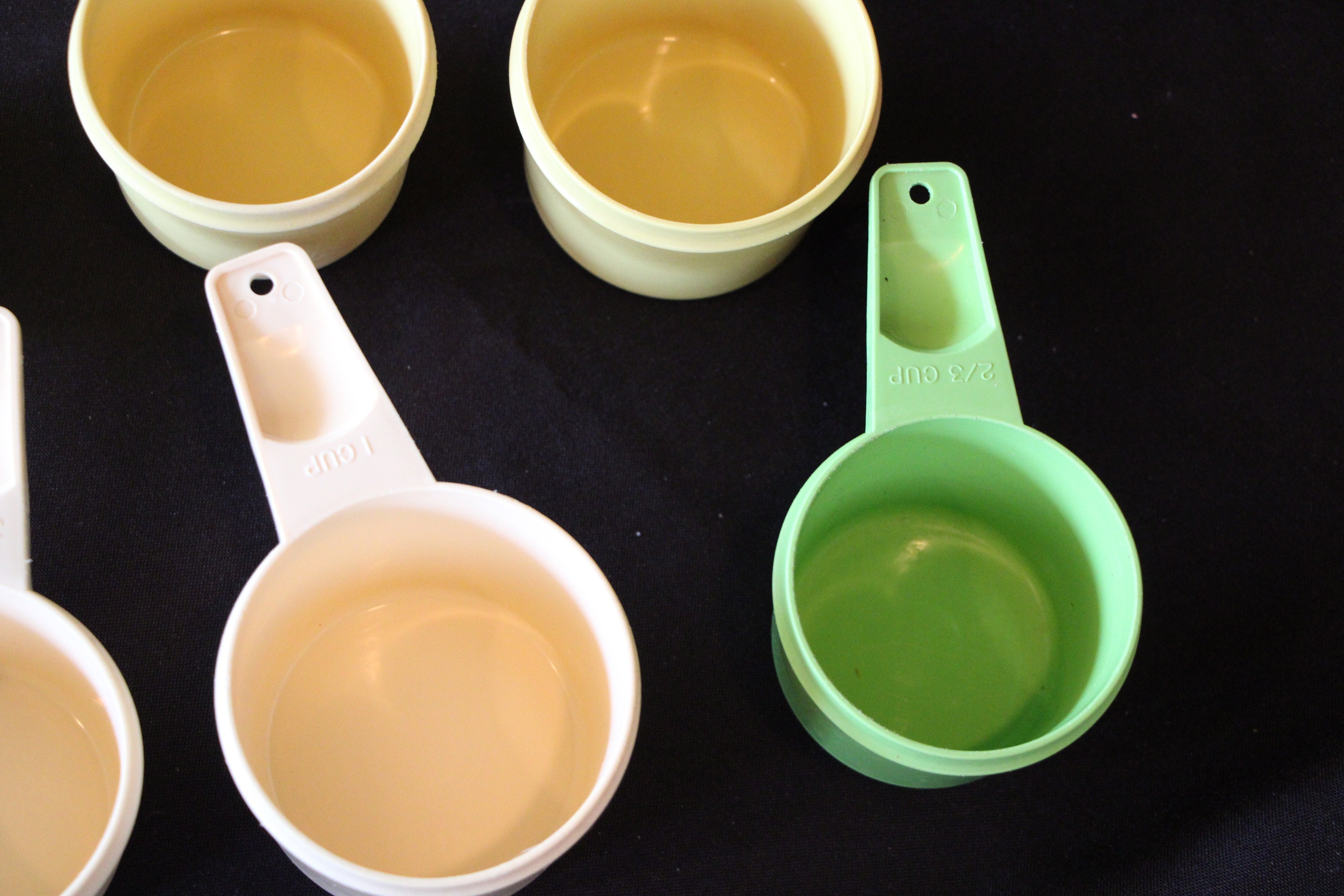 1960's to 1990's Vintage Tupperware Measuring Cups Different Sizes ...