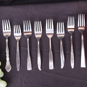 Vintage Stainless Steel Salad Forks SOLD INDIVIDUALLY your CHOICE in Good Condition