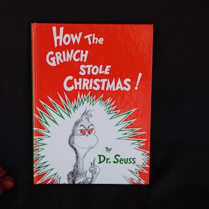 1957 / 1985 Vintage - HOW The GRINCH Stole CHRISTMAS - By Dr Seuss - 22 3/8 x 8 1/4" - Good to Very Good Condition