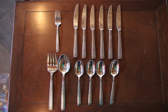 Vintage Reed and Barton SELECT GENEVIEVE Stainless Steel Flatware Lot of 13 Pieces Very Good Condition Etsy UK