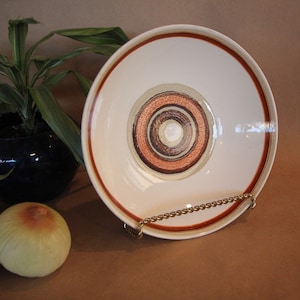 1960&#39;s to 1970&#39;s Vintage Royal China (USA)  SANTA FE  One 8 inch Round Vegetable Serving Bowl  8 3/4 inches in Very Good Condition