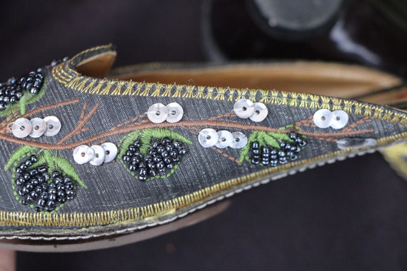 Vintage - YUN FANG - Beaded Shoes / Slippers - eu… - image 6