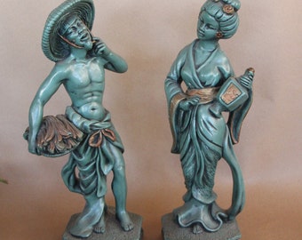 Vintage Universal Statuary Corp - Traditional Irish Youth Statues