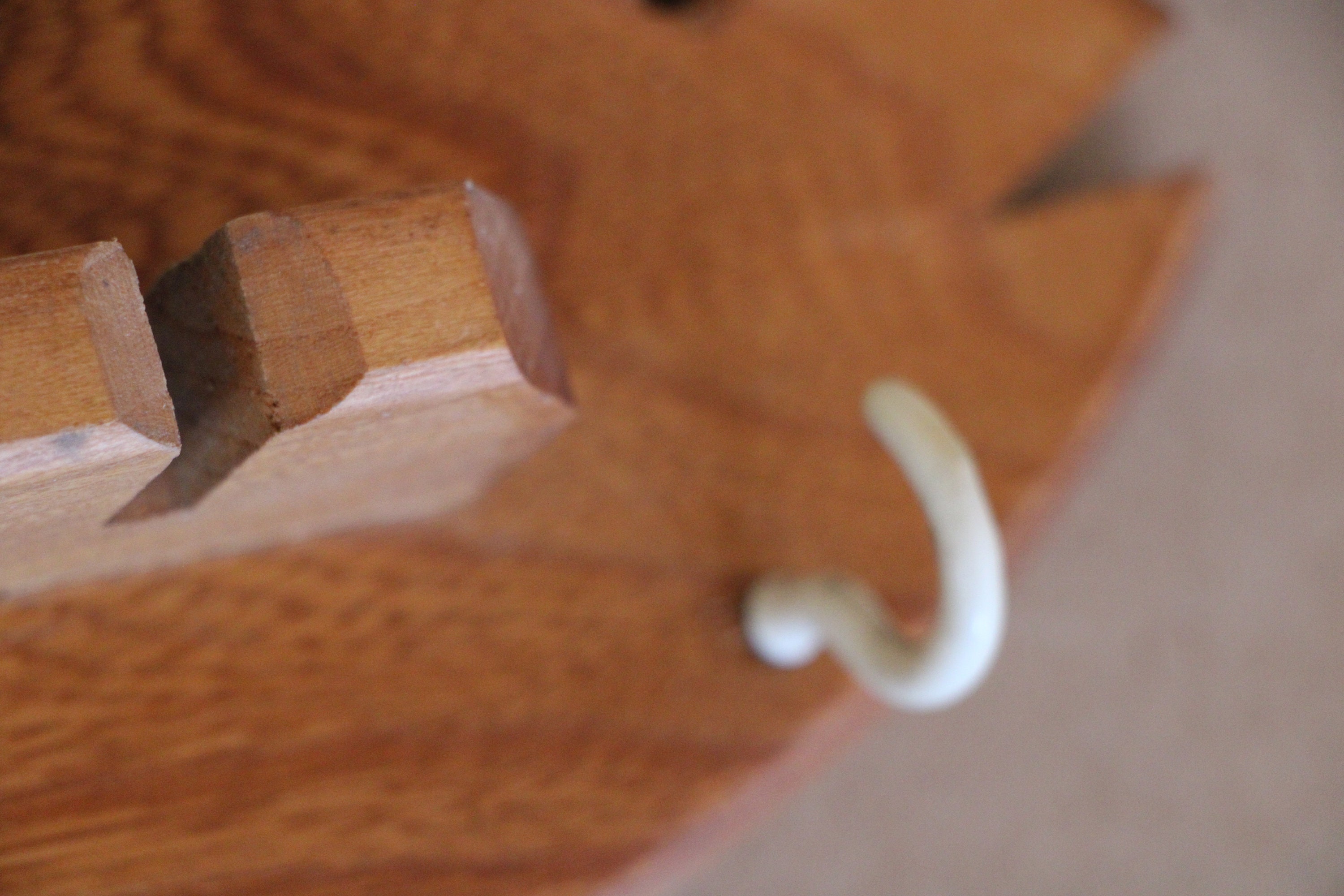 Vintage Soporte de caña de pescar de madera madera maciza | Etsy