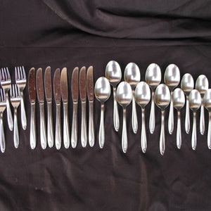 1960's Vintage - H.B. Co - CRESTVIEW - Stainless Steel Flatware - Lot of 32 Pieces - Good to Very Good Condition
