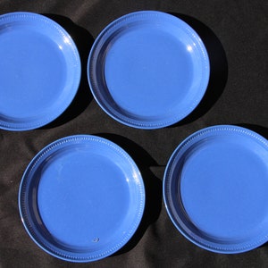 2003 - 2004 Vintage - Dansk - CRAFT COLORS BLUEBERRY - Set of Four ( 4 ) Dinner Plates - 10 1/2 inches -  Good to Very Good Condition