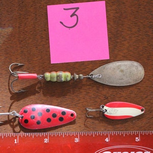 Vintage Fishing Lure Lures Lot Gift for Father Lot of Three 3 Mepps France  Good to Very Good Condition Lot 3 -  Canada