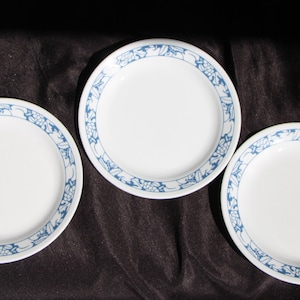 Discontinued - Corelle - HARVEST TIME - Set of Three ( 3 ) Salad Plates - 7 1/4 inches - Very Good Condition