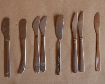 Vintage - Various Airlines / Restaurants - First Class Cutlery - Knives - CHOICE - American Airlines, Lufthansa, Air Portugal - Good Cond.