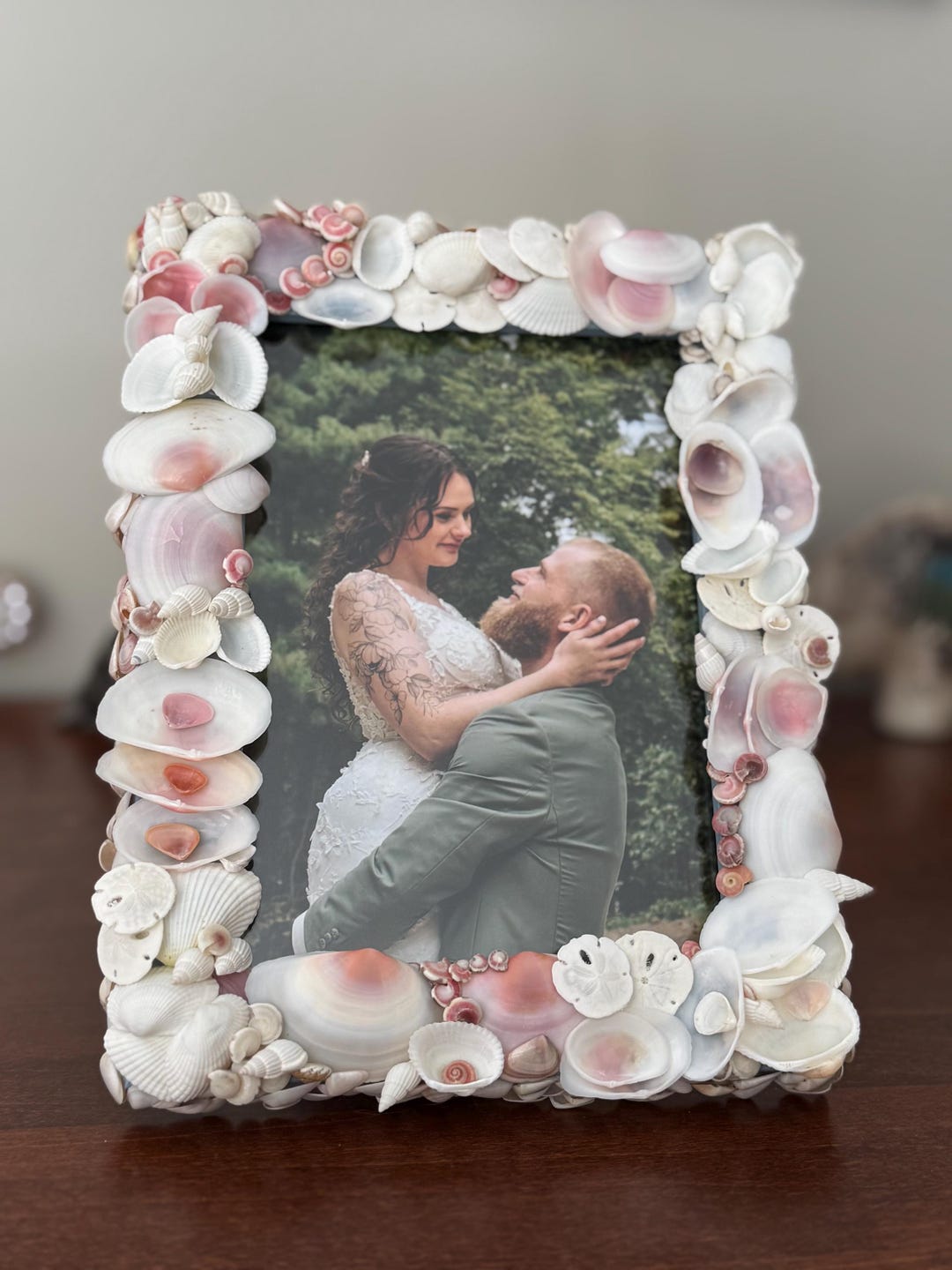 Handmade Seashell Picture Frame, Natural, Ocean, House Gift, Nature ...