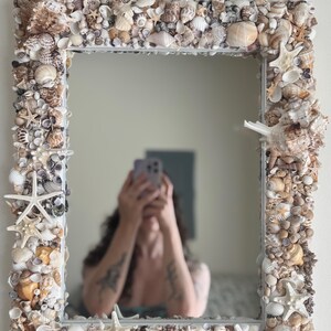Handmade Seashell Mirror