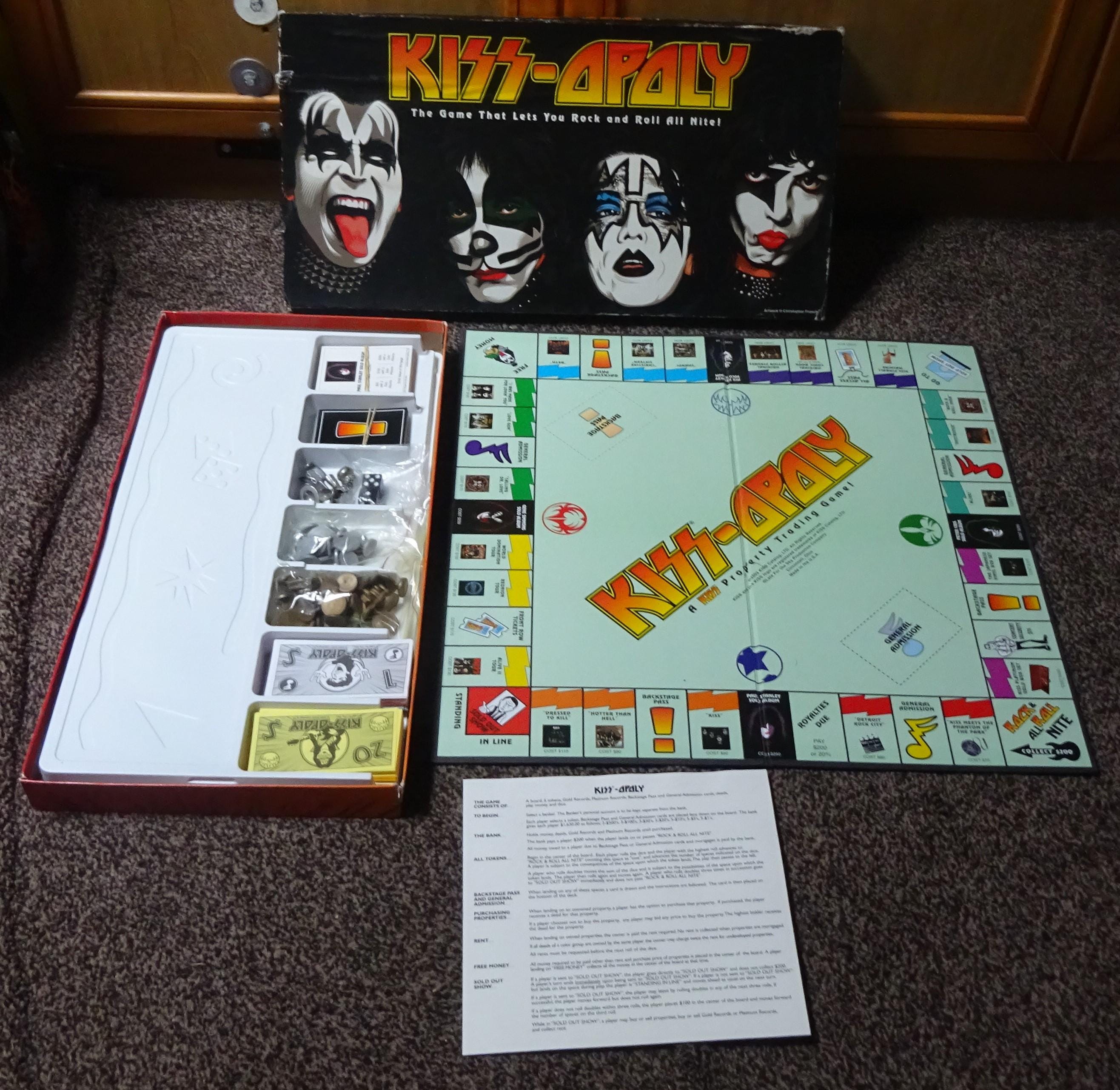 KISS Rock Band Monopoly Board Game | eBay