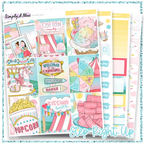 Step Right Up | Vertical Weekly Planner Sticker Kit