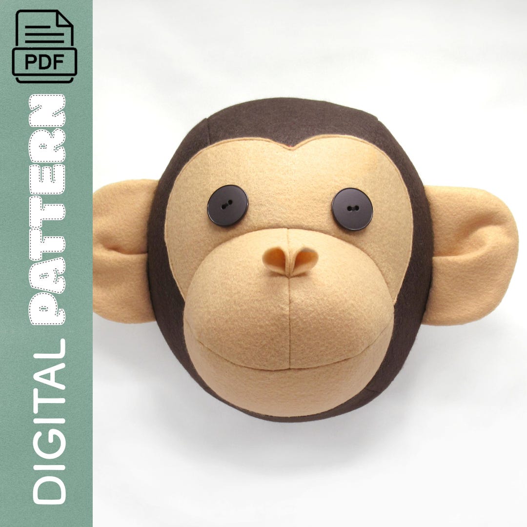 MONKEY PDF Pattern With Instructions - Etsy