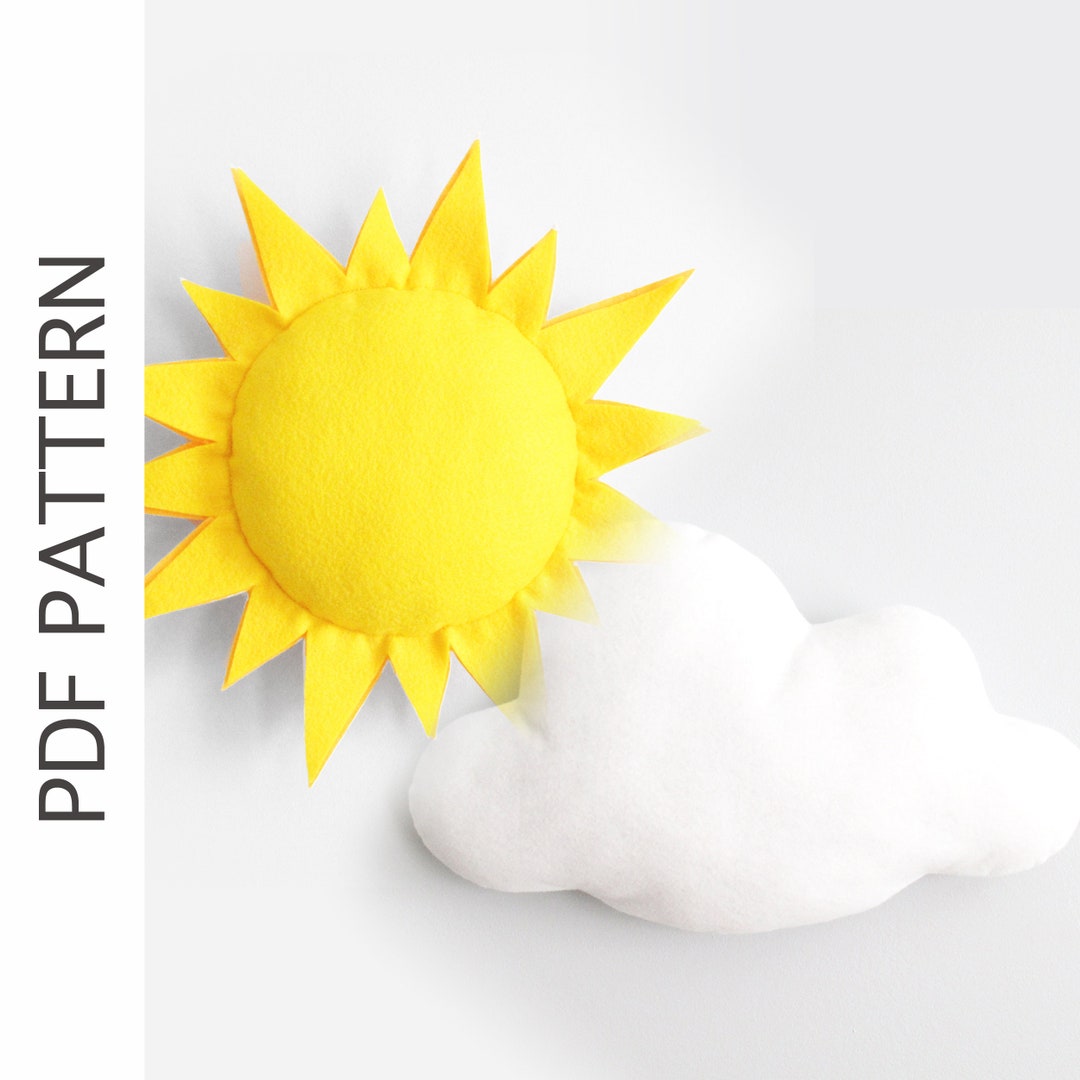 SUN & CLOUD PDF Patterns With Instructions - Etsy