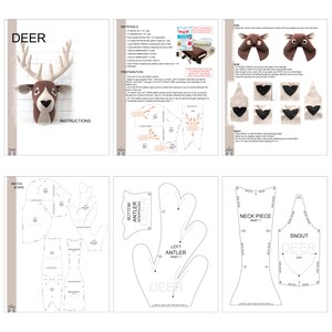 DEER PDF Pattern With Instructions - Etsy
