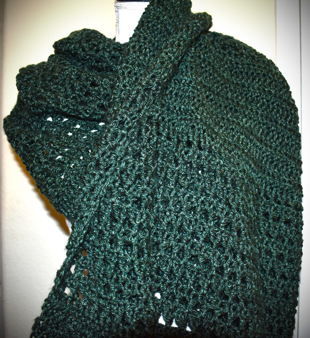 shawl emerald green