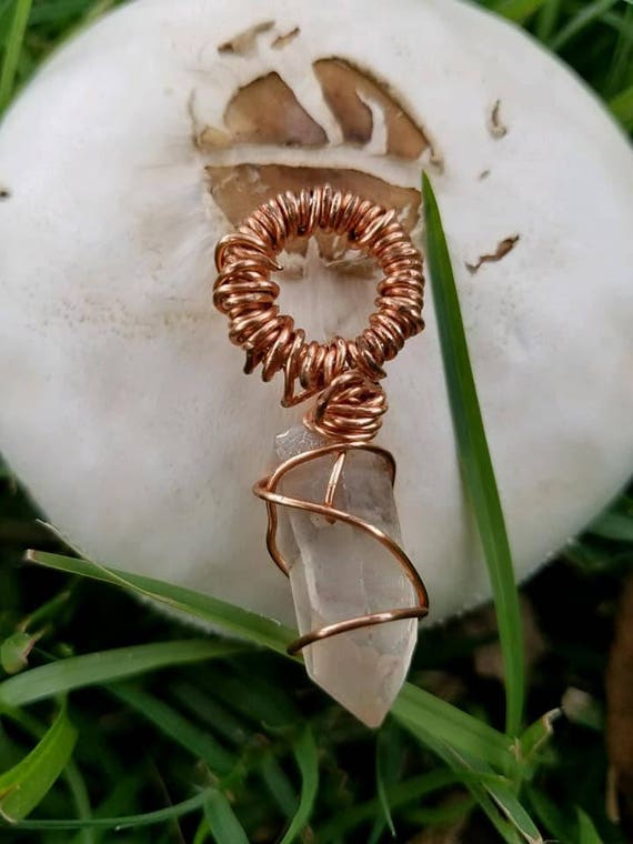 Quartz point in Copper