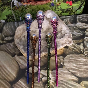Fairy Wands 6 long, Scepter, Wizard Staff, Magical Wands, Crystal Wands, Staff image 2