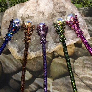 Fairy Wands 6 long, Scepter, Wizard Staff, Magical Wands, Crystal Wands, Staff image 3